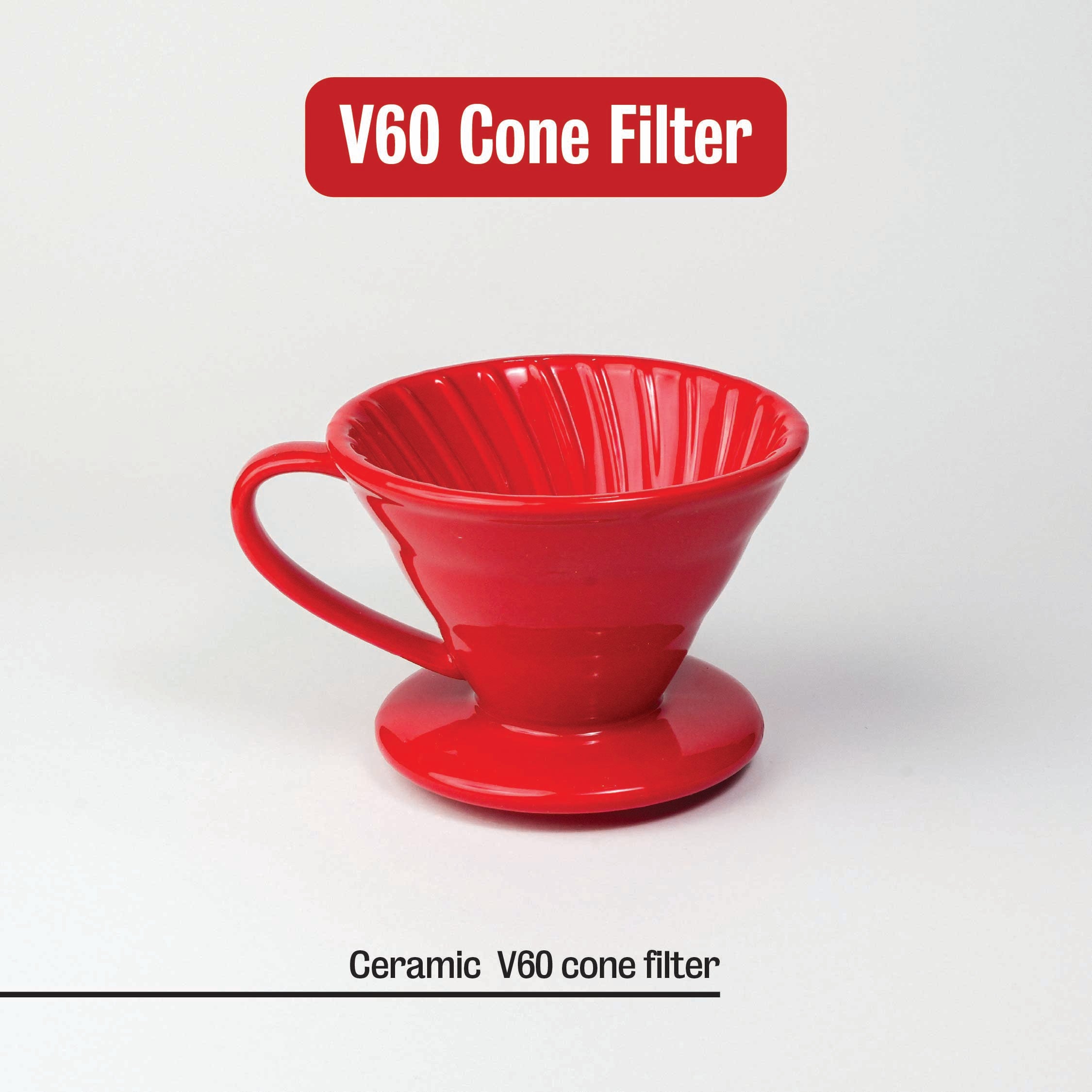 Ceramic V60 cone coffee dripper Cafe Younes Lebanon