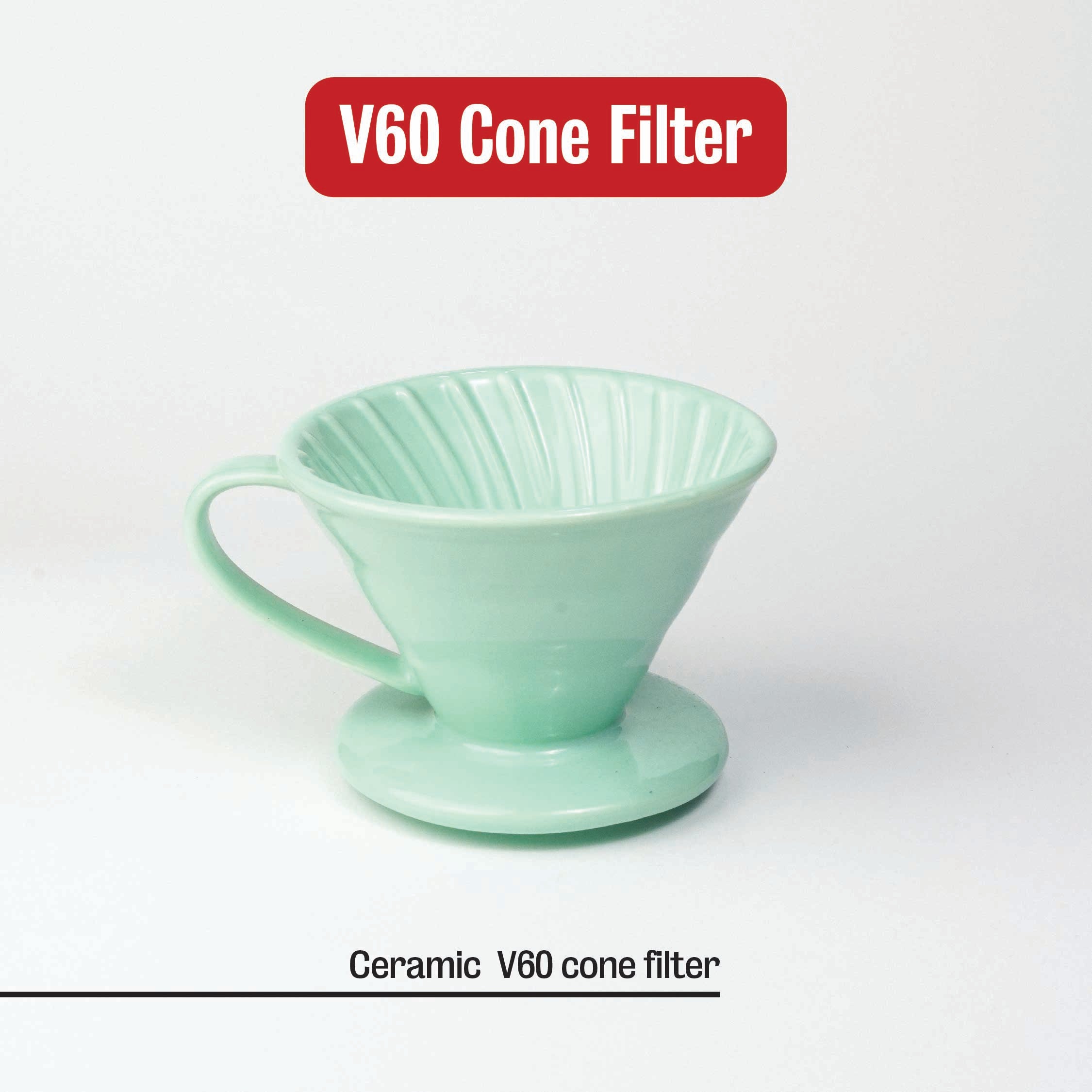 Ceramic V60 cone coffee dripper Cafe Younes Lebanon